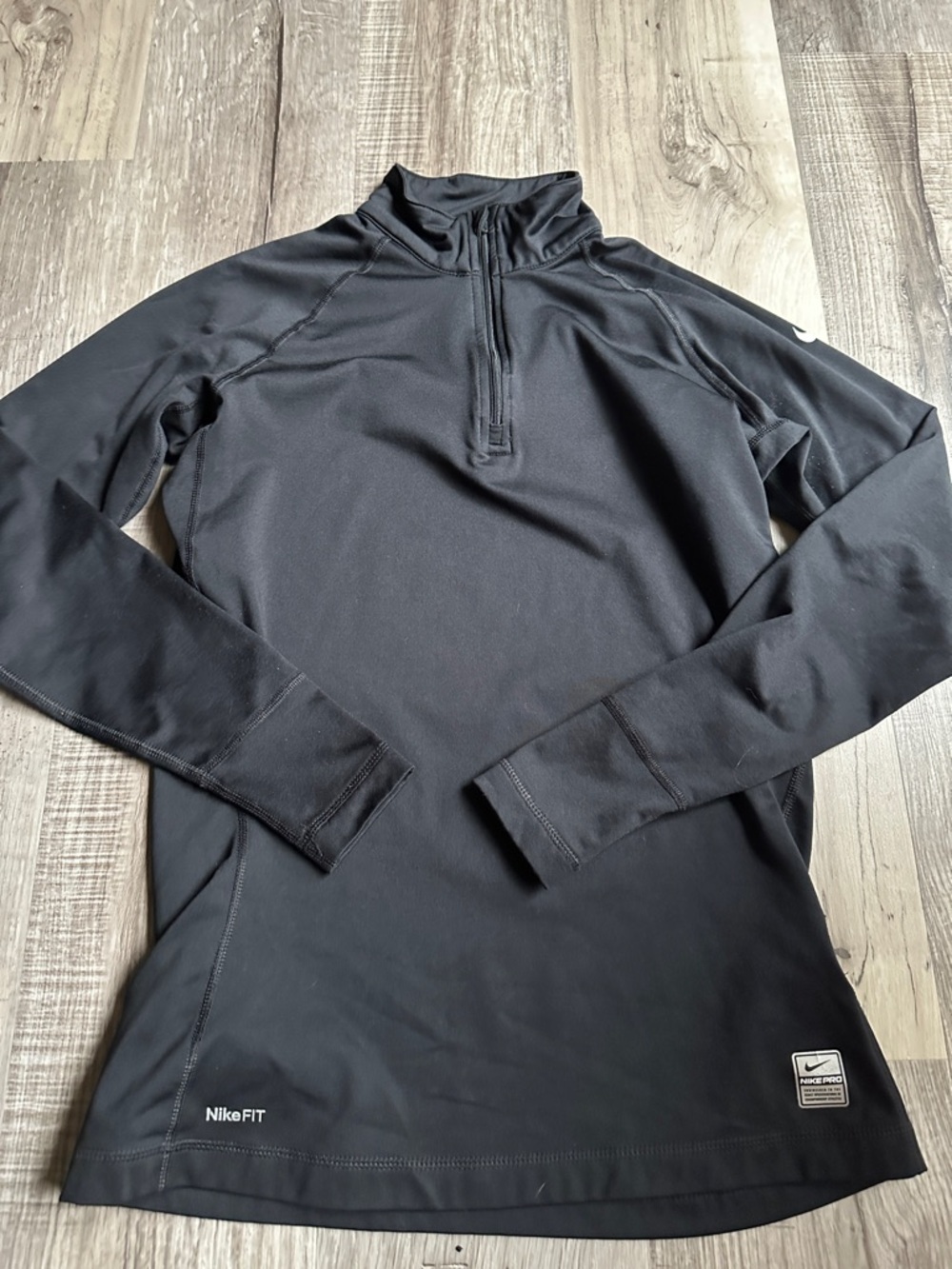 Nike Black Quarter-Zip Performance Top